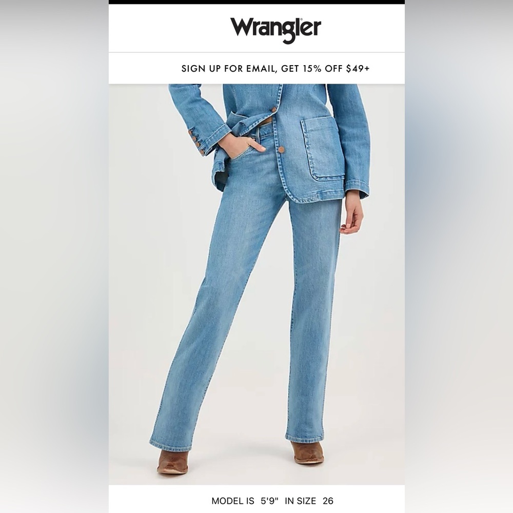 Wrangler Sunset mid rise straight